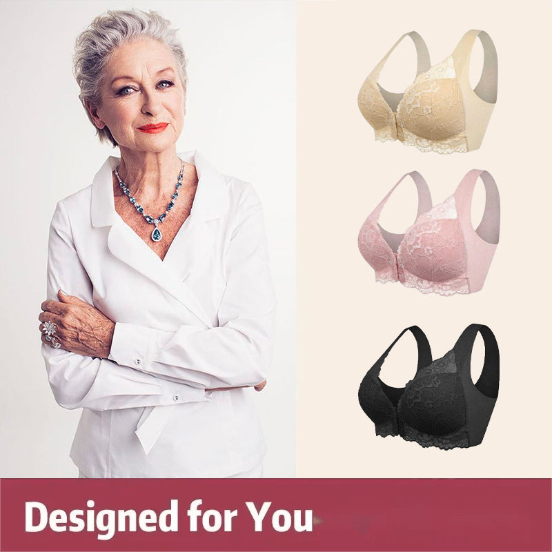 ELIZABETH FRONT CLOSURE '5D' SHAPING WIRELESS BEAUTY BACK BRA(BUY 1 GET 2 FREE)(3 PACK)