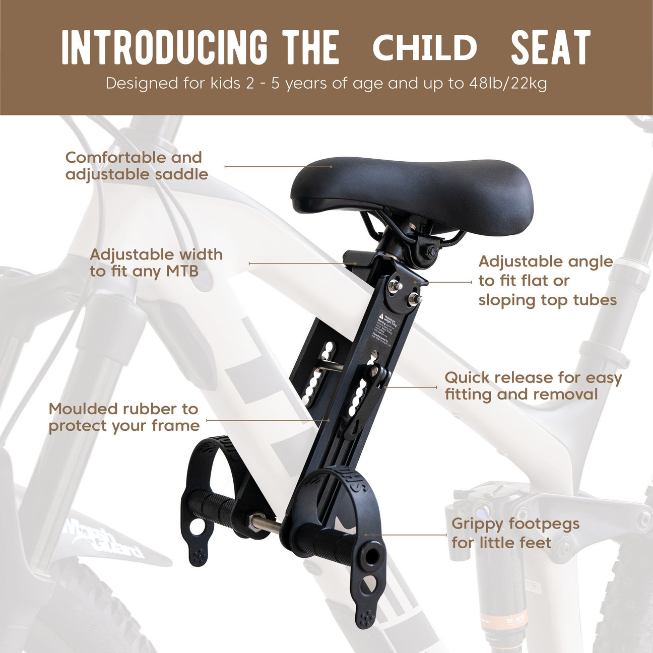 koinite - Front Mounted Child Bike Seat