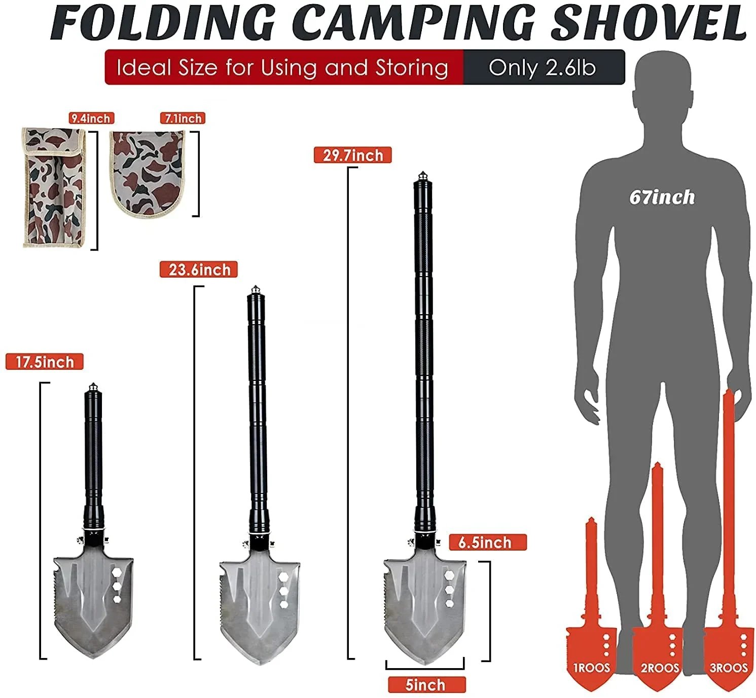 Indestructible Survival Shovel