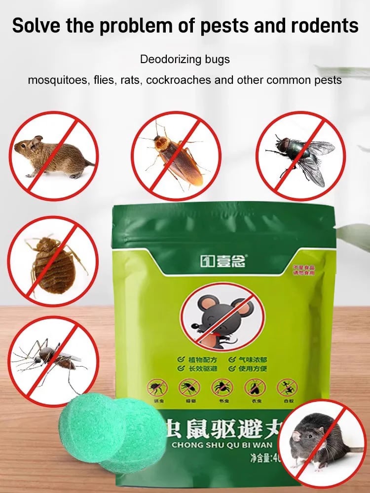 Last Day 50% OFF - One pellet lasts for one year! Rodent and insect repellent sphere