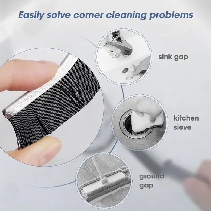 Tiniga - Hard Bristled Crevice Cleaning Brush