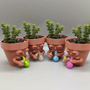 (Last Day Promotion – 50% OFF) Pot Smoking Pot planter for succulents or houseplants ripping a bong