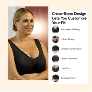 LAST DAY SALE 49% - Comfy Corset Bra Front Cross Side Buckle Lace Bras