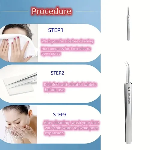 LAST DAY SALE 49% OFF - Professional Facial Blackhead Remover Tweezers