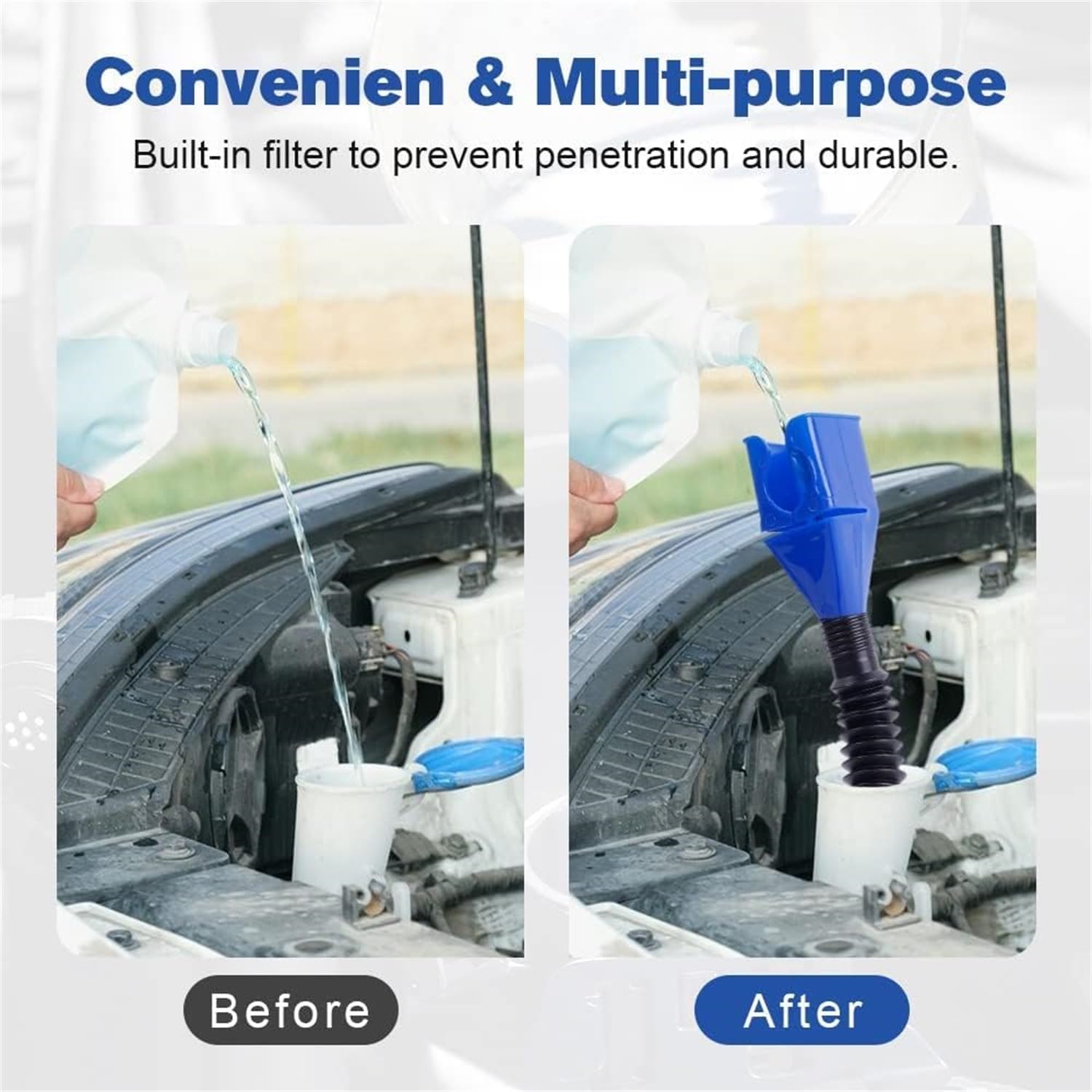 (Mid - Year Hot Sale-  30% OFF) Retractable Auto Fuel Funnel