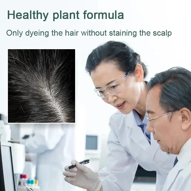 Pure Plant Extract For Grey Hair Color Bubble Dye