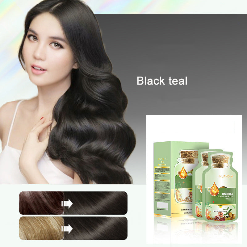 Pure Plant Extract For Grey Hair Color Bubble Dye