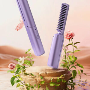 Rechargeable Mini Hair Straightener Styling Comb