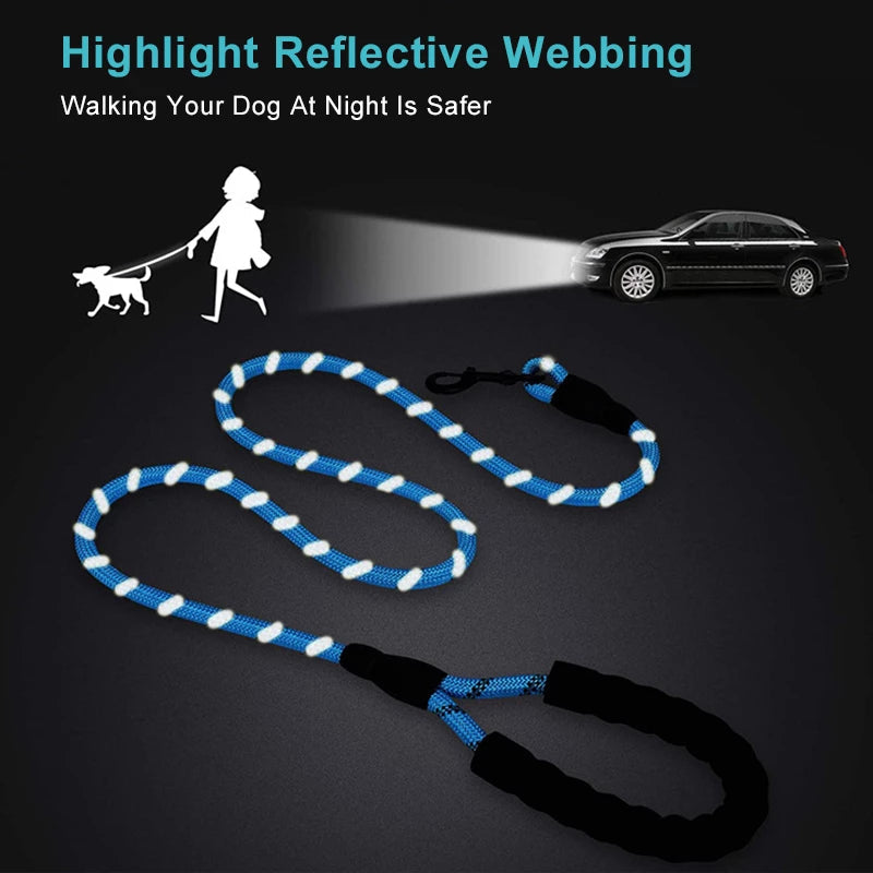 Strong Nylon Reflective Dog Leash - 50%