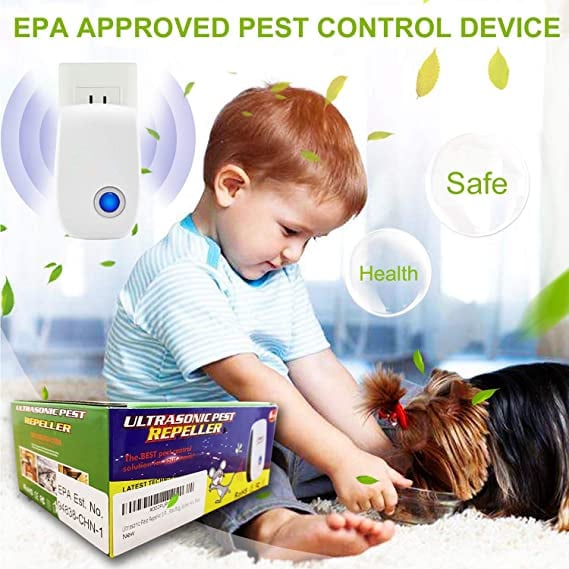 Ultrasonic Pest Repeller for Mosquito, Cockroaches, Rats, Ants, Lizards, Spiders, Etc: Keep Your Family Safe and Healthy