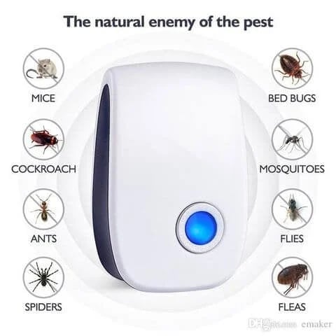 Ultrasonic Pest Repeller for Mosquito, Cockroaches, Rats, Ants, Lizards, Spiders, Etc: Keep Your Family Safe and Healthy