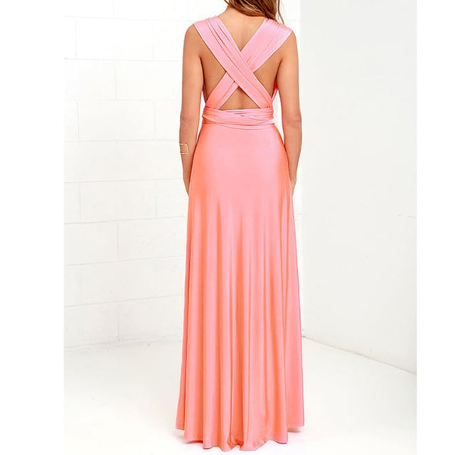 Versatile and Sexy Strap Wrap Dress - Bridesmaid Dress