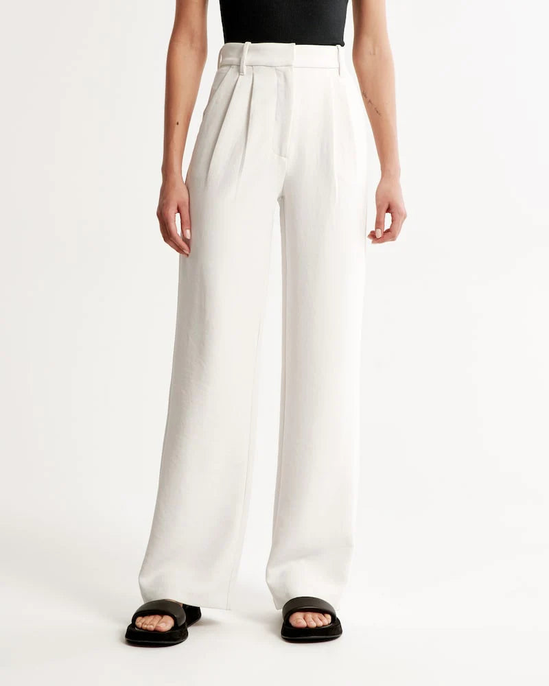 Olivia Blaire Wide-Leg Tailored Pants