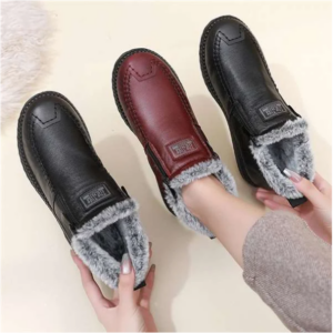 Women's Leather Non-Slip Zipper Ankle Boots