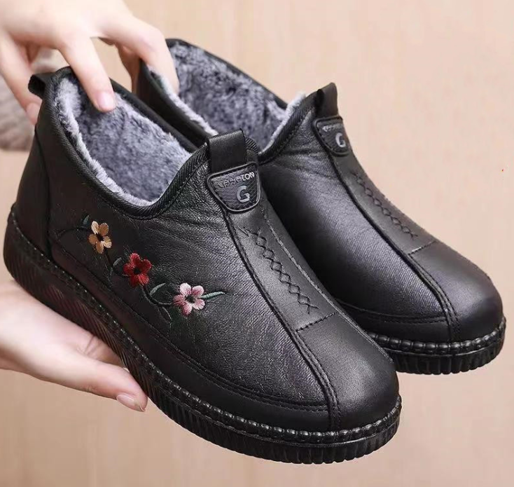 Women's Leather Non-Slip Zipper Ankle Boots