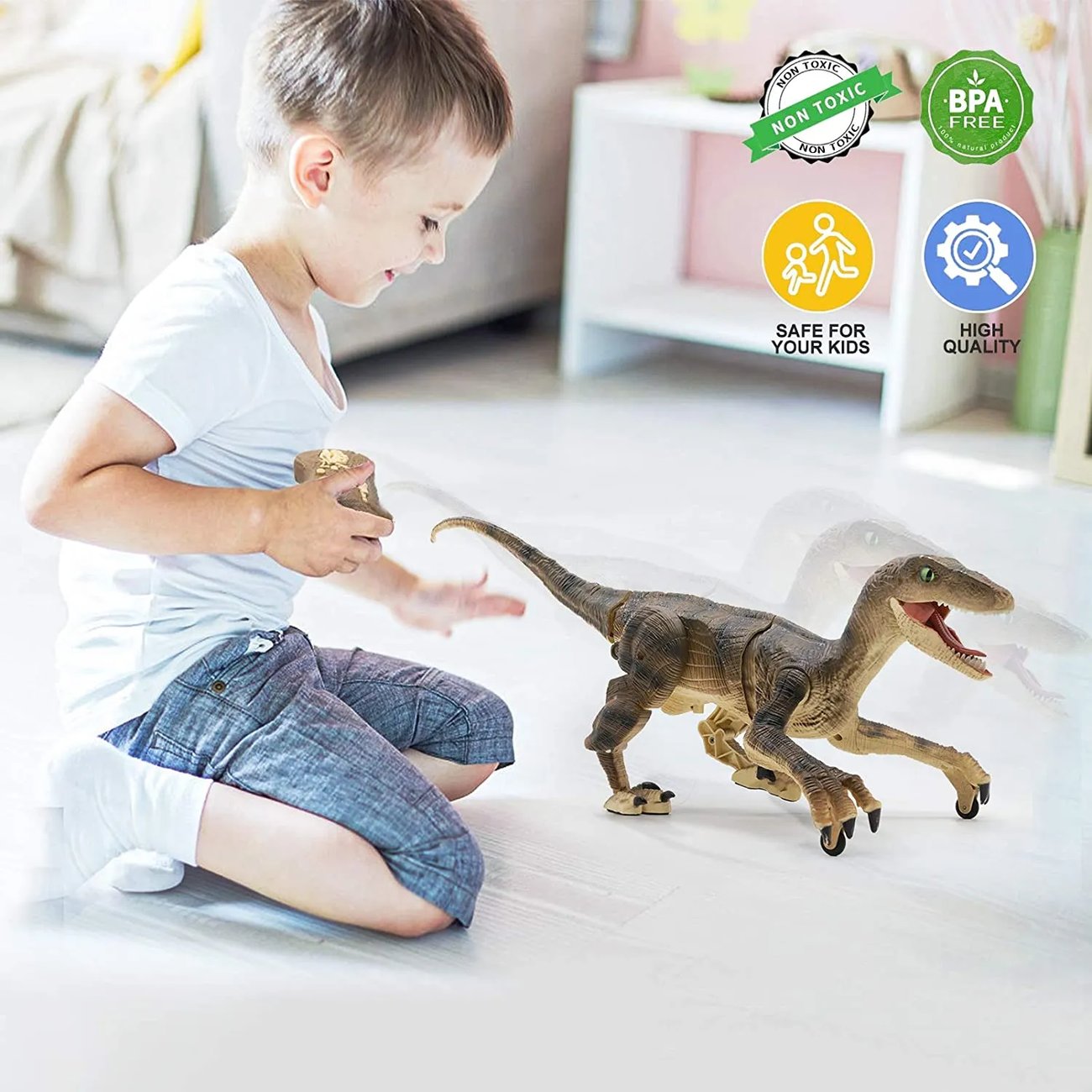 2023 Optimal Children Gifts Realistic Remote Control Dinosaurs