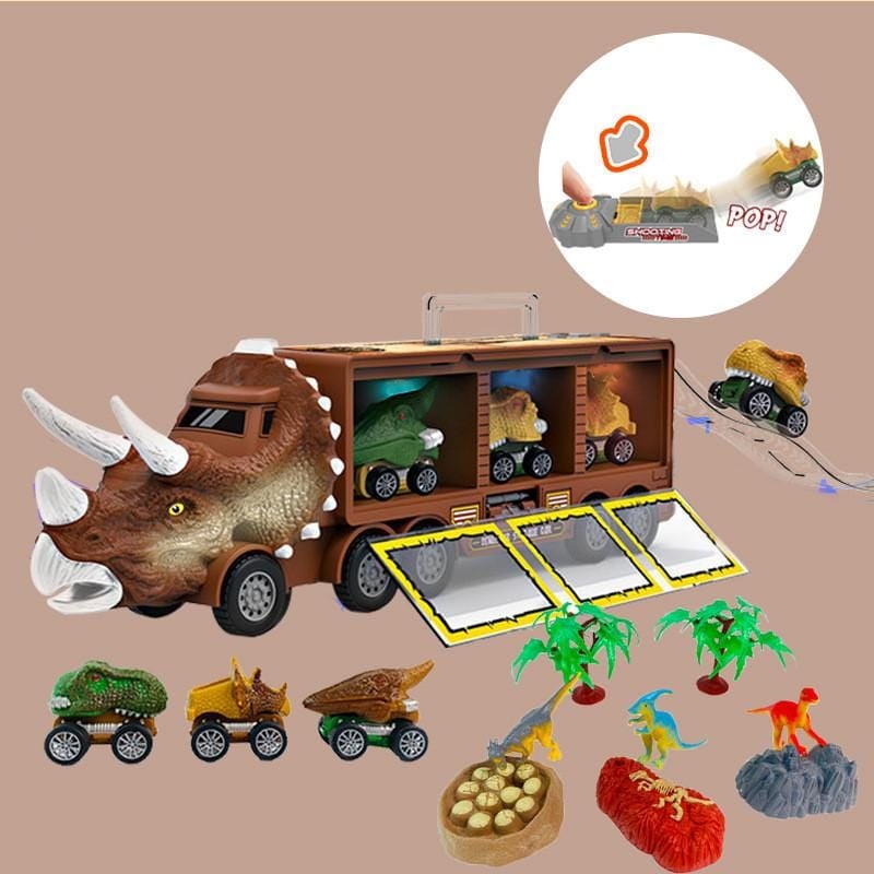 Big pre-Christmas sale! Dinosaur Musical Transporter (Buy 1 and get a 12-piece dinosaur kit)