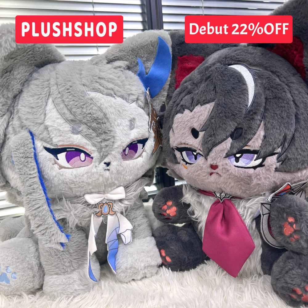 Genshin Impact Wriothesleymeow & Neuvillettemeow Plushie Combo Pack