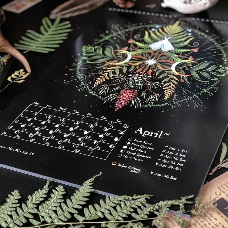 Hot Sale 40% Off - 2024 Dark Forest Lunar Calendar