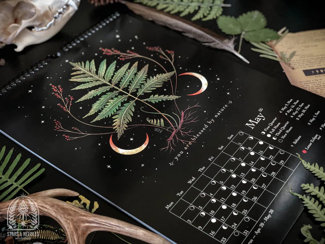 Hot Sale 40% Off - 2024 Dark Forest Lunar Calendar