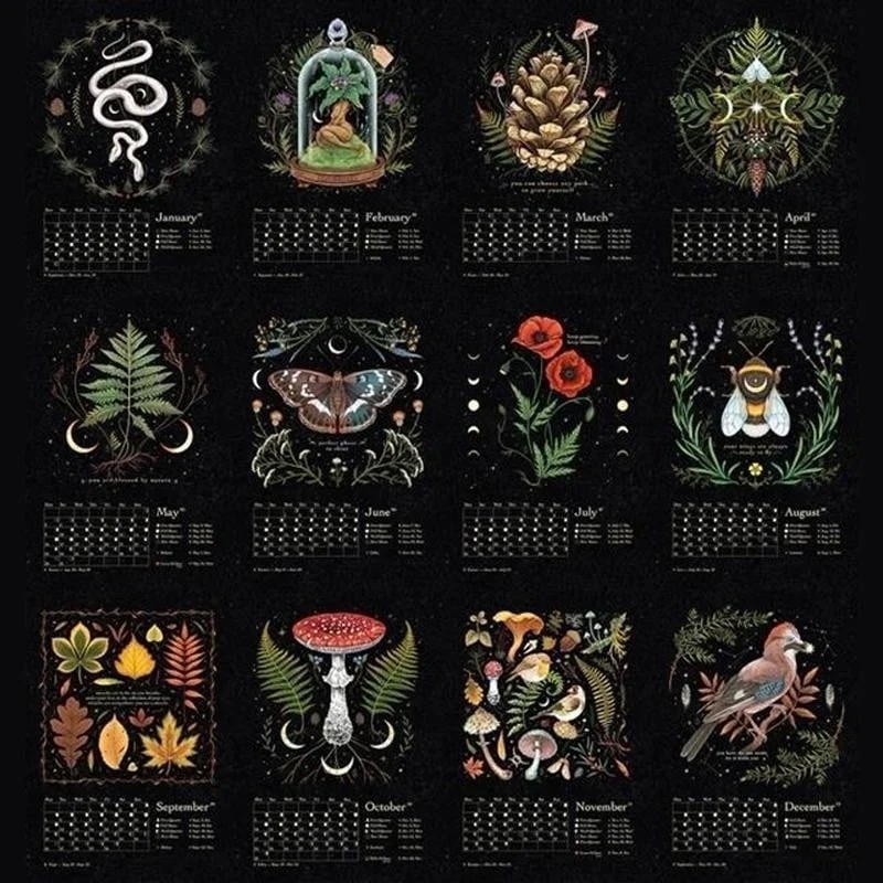 Hot Sale 40% Off - 2024 Dark Forest Lunar Calendar