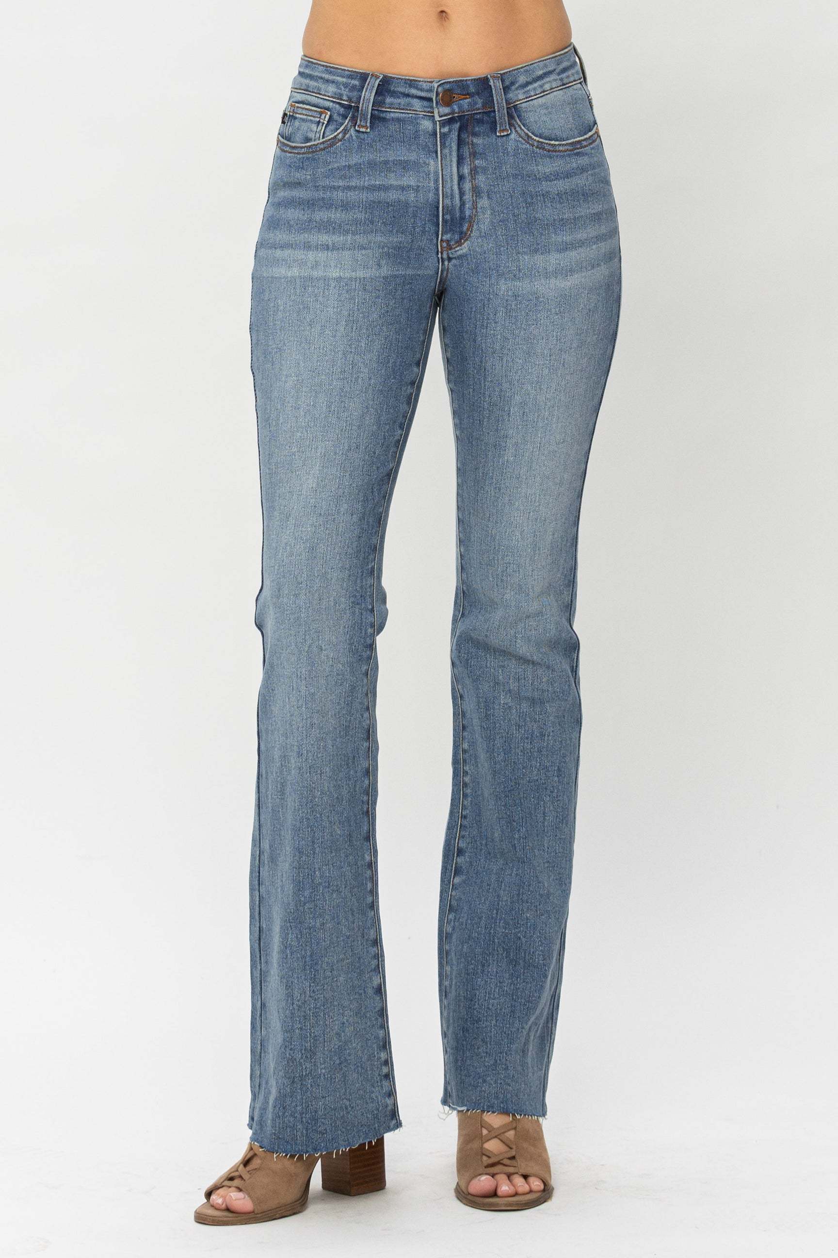 Judy Mid-Rise Tummy Tuck Bootcut Jeans