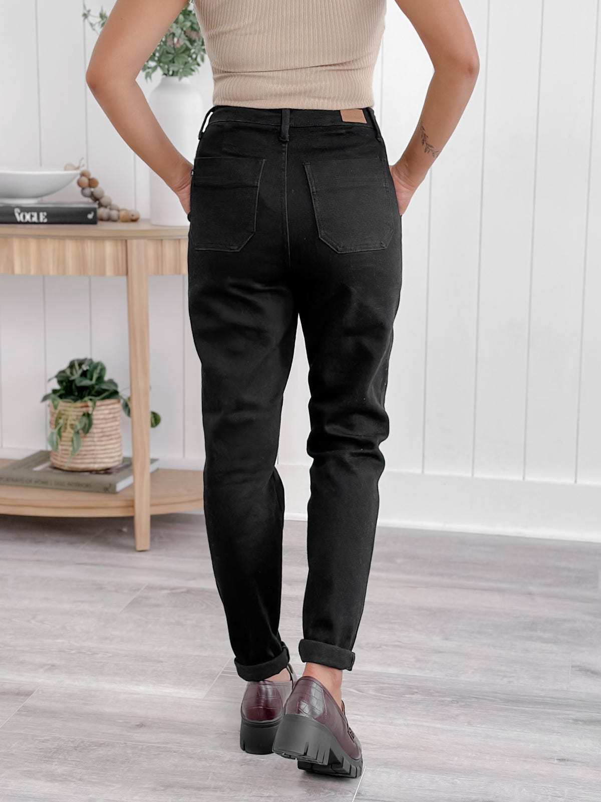 Judy Stretch Pull On Denim Joggers