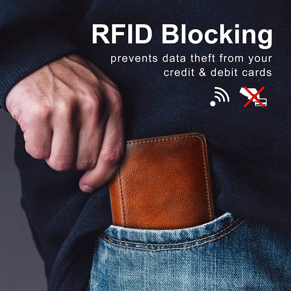 Last Day Promotion-49% OFF - RFID Genuine Leather Wallet for Men