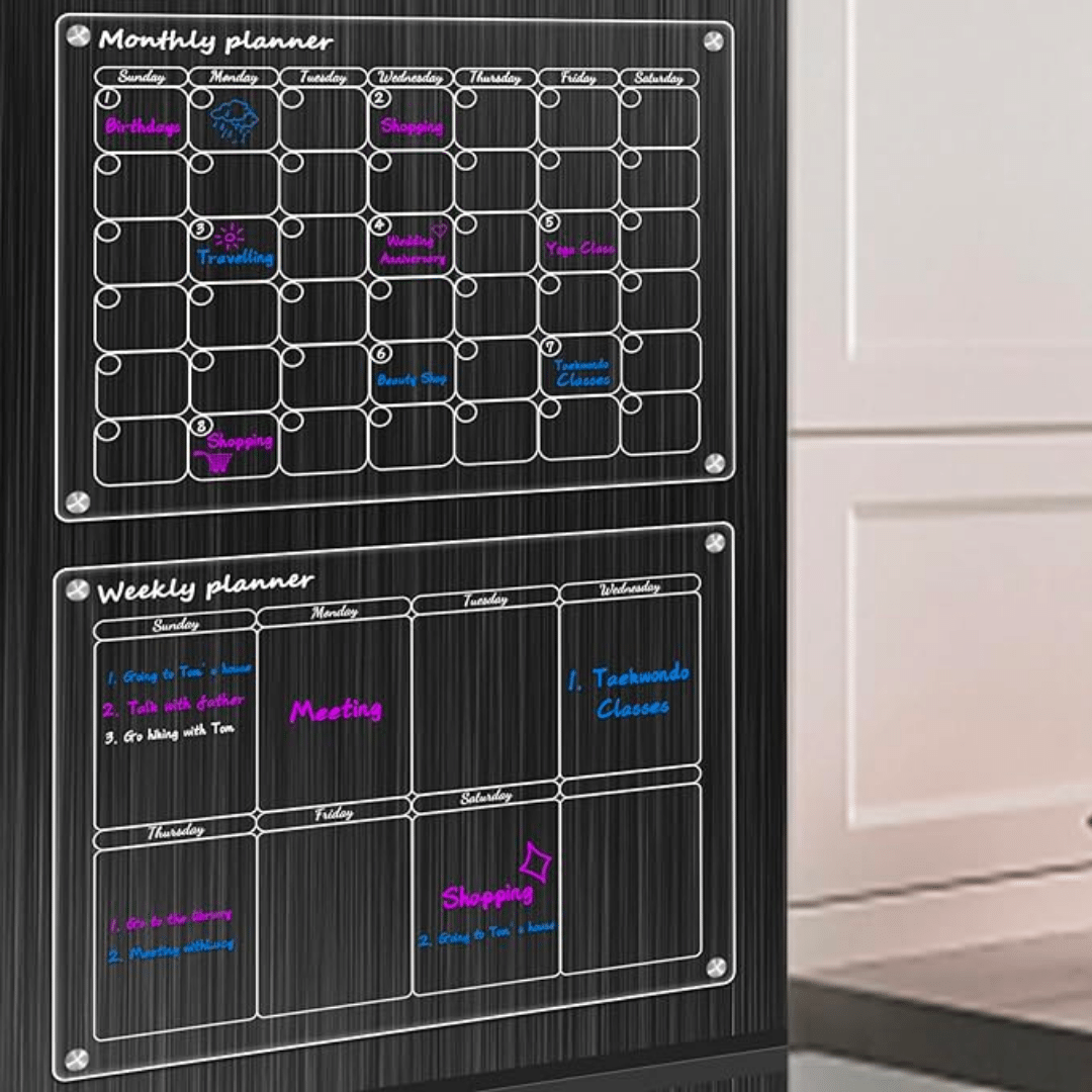 MemoMate - Magnetic Acrylic Calendar & Planner