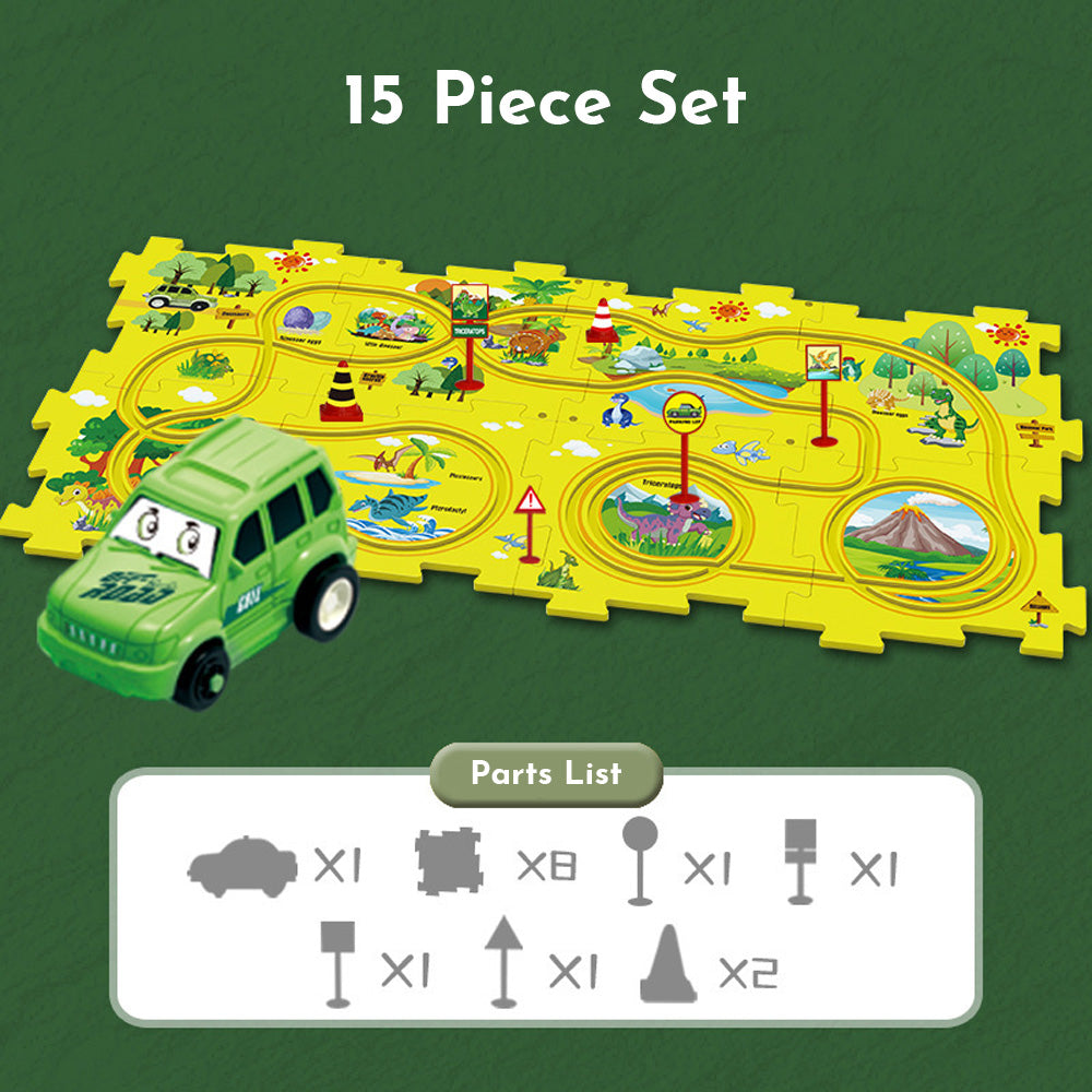 Puzzle Racer Kids Car Track Set