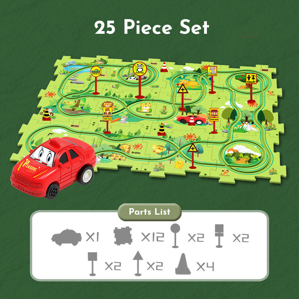 Puzzle Racer Kids Car Track Set