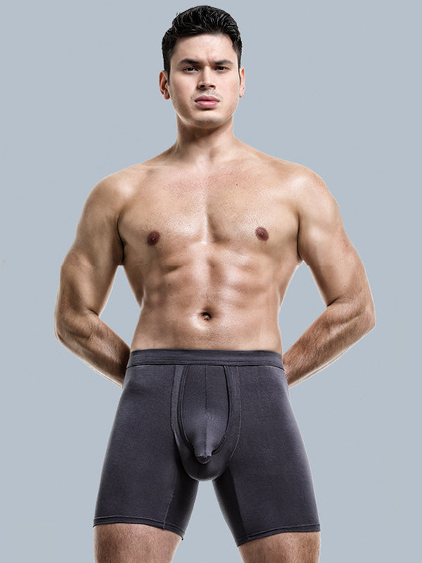 2 Pack Long Boxer Briefs with Separate Pouch