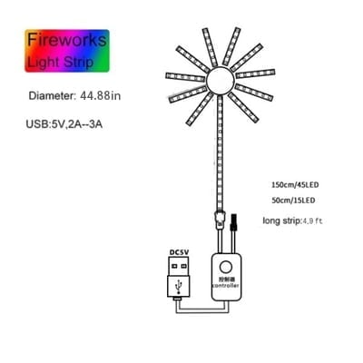 Classifty - Christmas Firework Led Lights