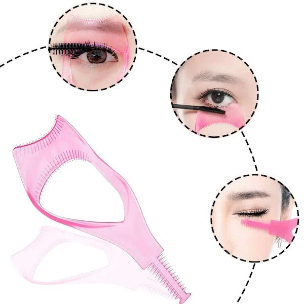 3 in 1 Eyelashes Tools Mascara Shield Applicator Guard