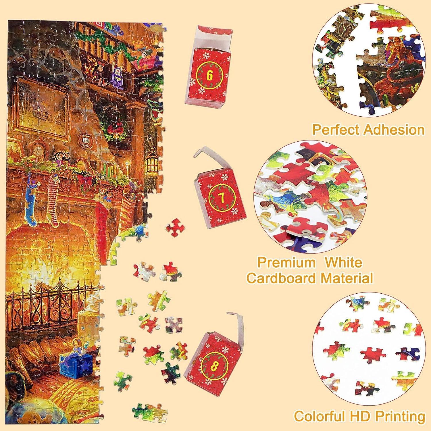 Awishday Advent Calendar 2023 Christmas Jigsaw Puzzles