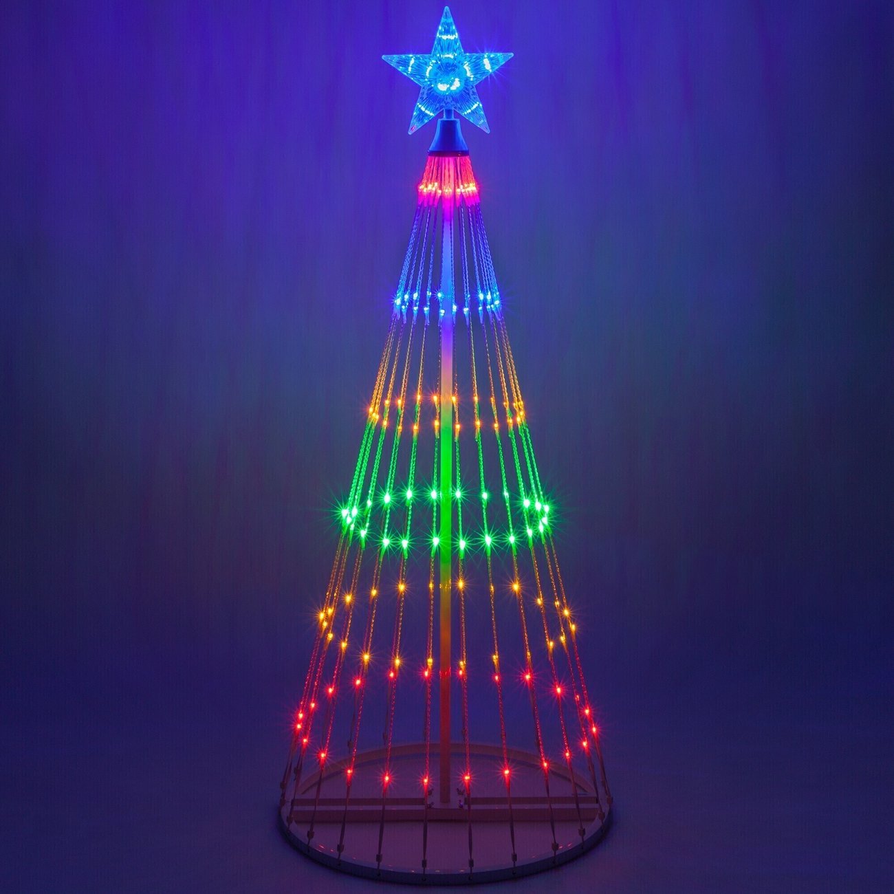 CHRISTMAS BIG SALE - 16.4FT MULTICOLOR LED ANIMATED OUTDOOR CHRISTMAS TREE LIGHT