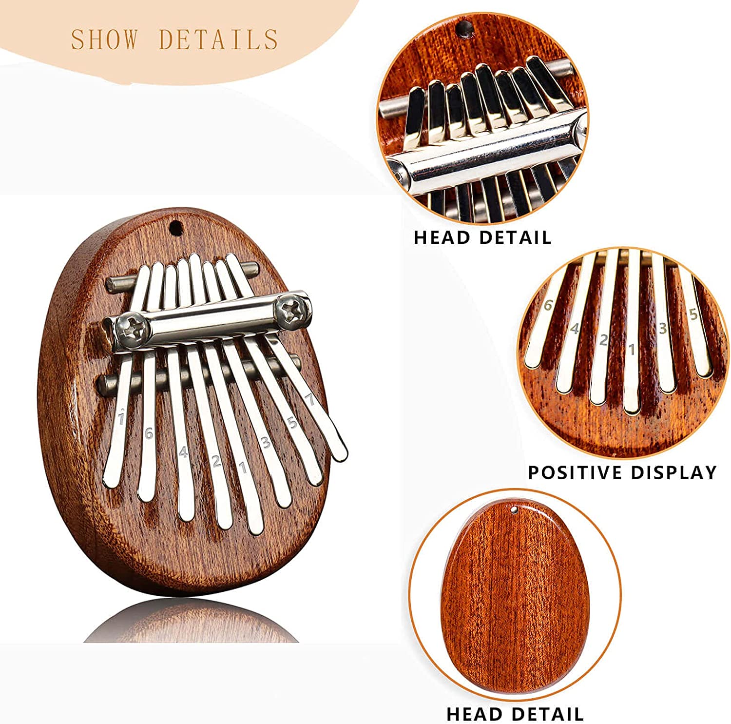 Christmas is coming - Kalimba 8 Key exquisite Finger Thumb Piano