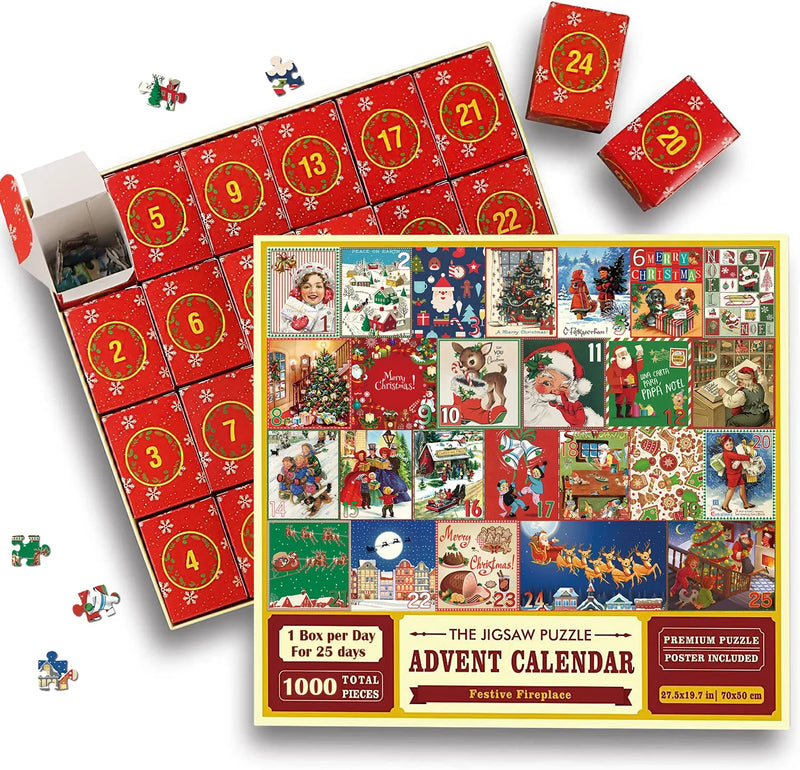 Ivyever Advent Calendar Christmas Jigsaw Puzzles