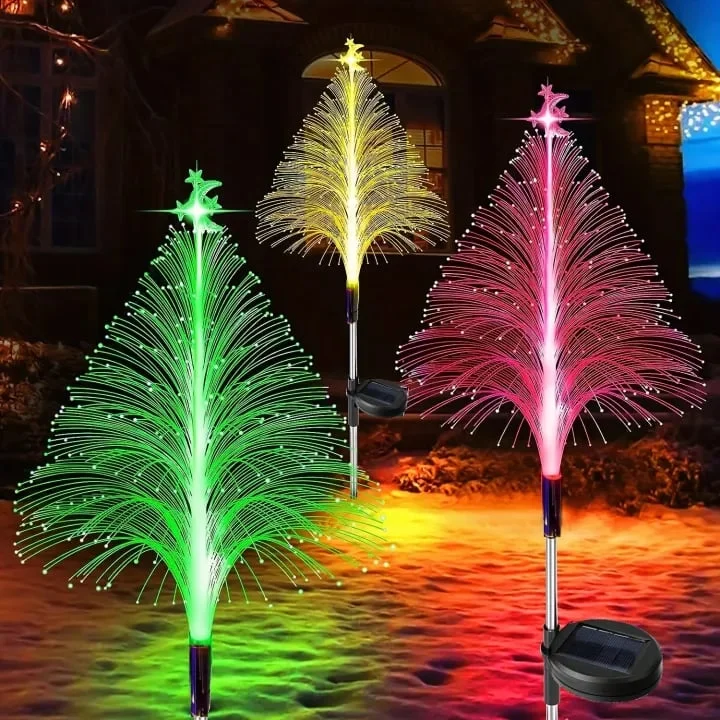 Christmas Promotion 49% off – 7 Color Changing Solar Christmas Trees Light