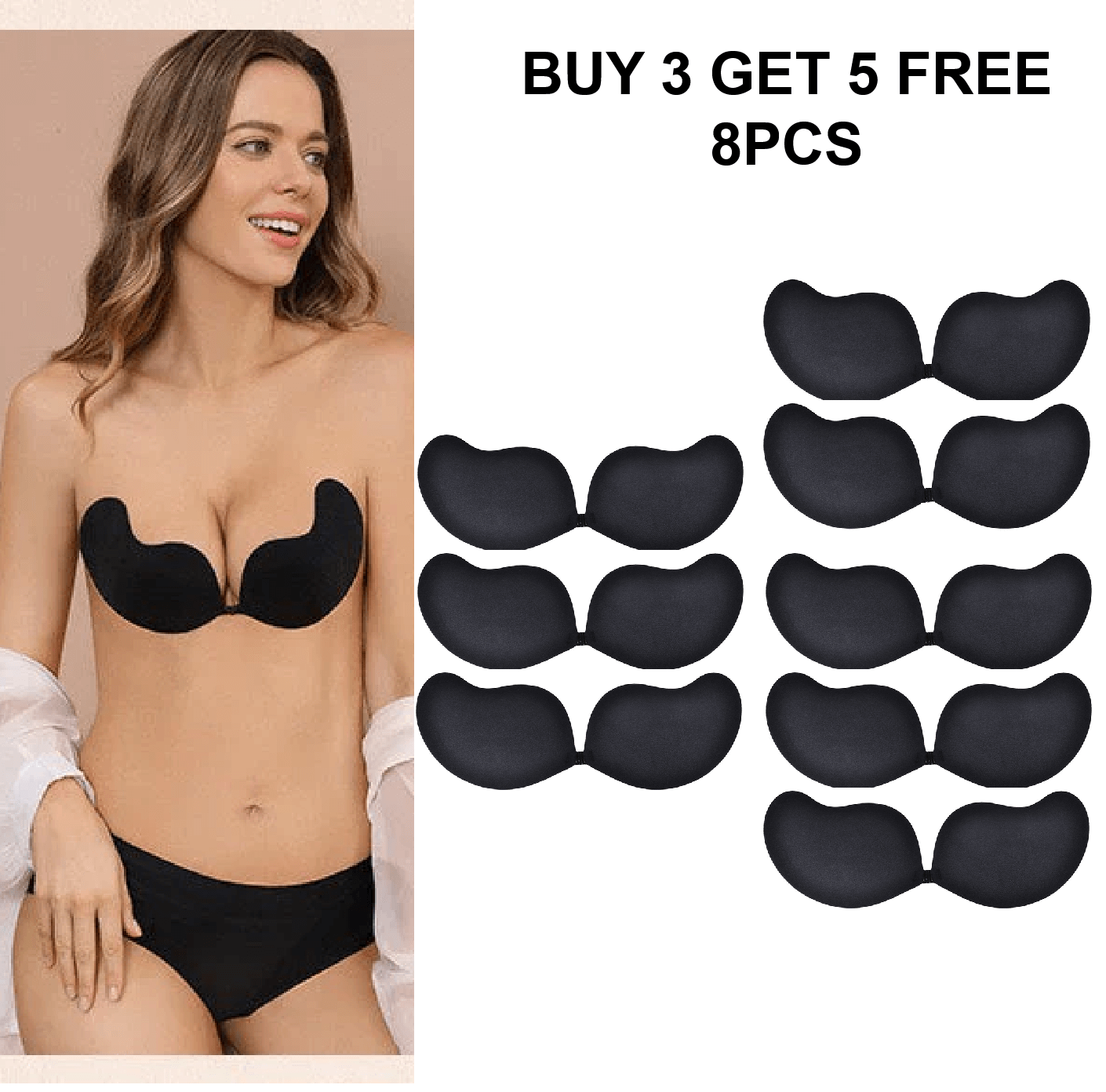 Deegnx - Push-Up Strapless (Buy 1 get 1 free)