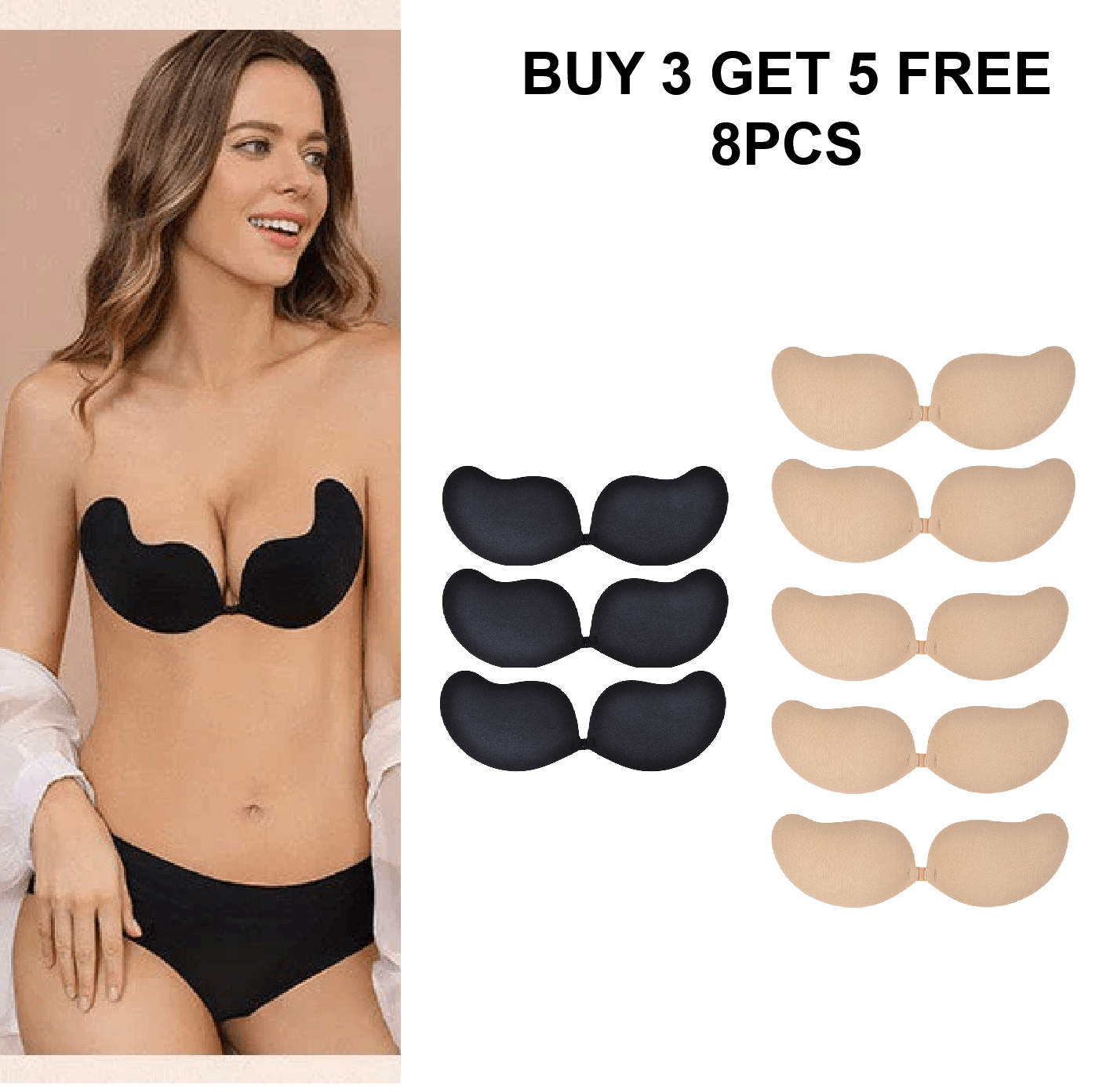 Deegnx - Push-Up Strapless (Buy 1 get 1 free)