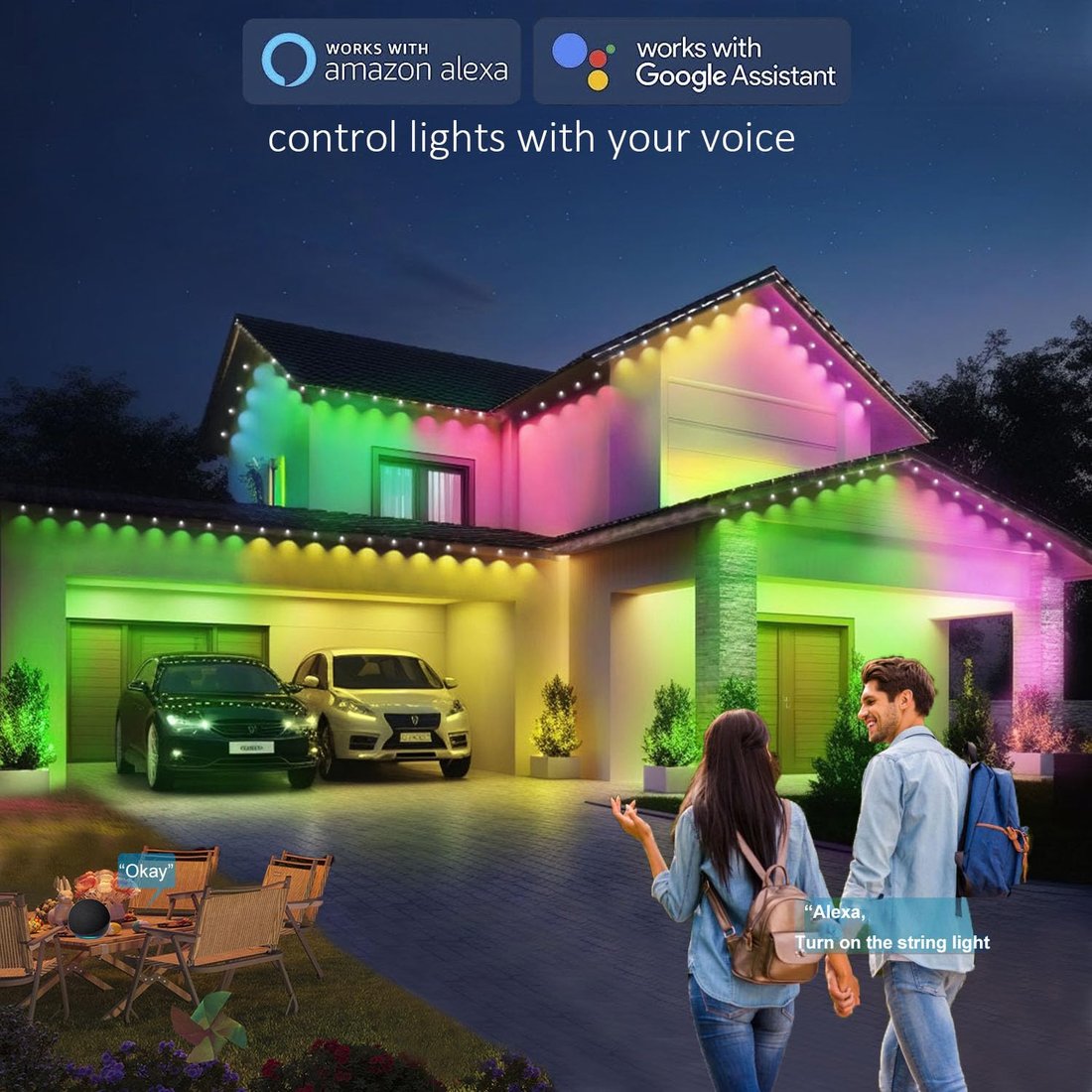 Early Christmas 49% OFF - Smart Rainbow LED Permanent Outdoor Light