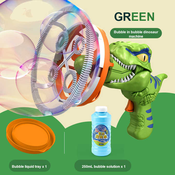 Electric Dinosaur Bubble Machine - (Bubble solution not included)