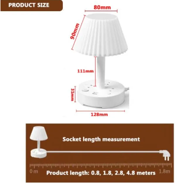 Last Day Sale OFF 60% - Electric Socket Night Light Table Lamp