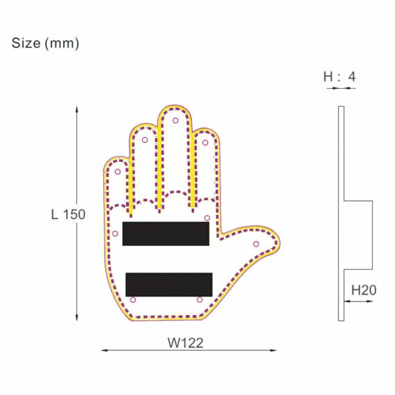 The GloGesture - Led Hand Sign