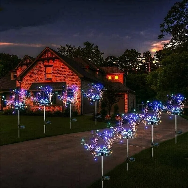 2023 Christmas Hot Sale 80% OFF - Waterproof Solar Garden Fireworks Lamp