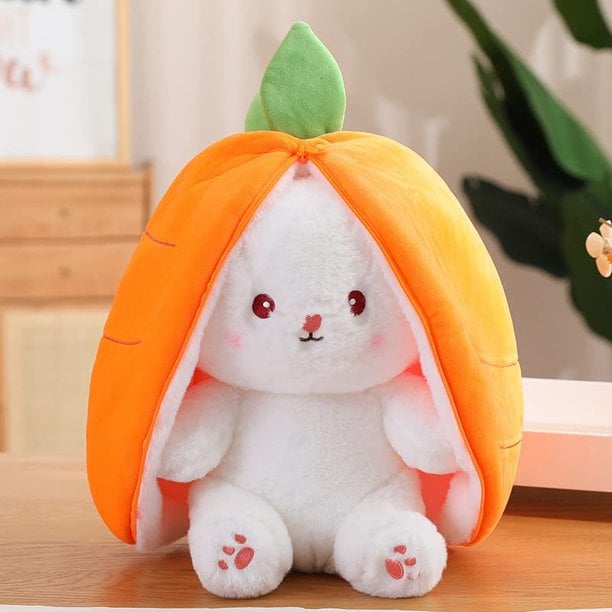 2023 HOT SALE - 49% OFF - Strawberry Bunny Transformed into Little Rabbit Fruit Doll Plush Toy