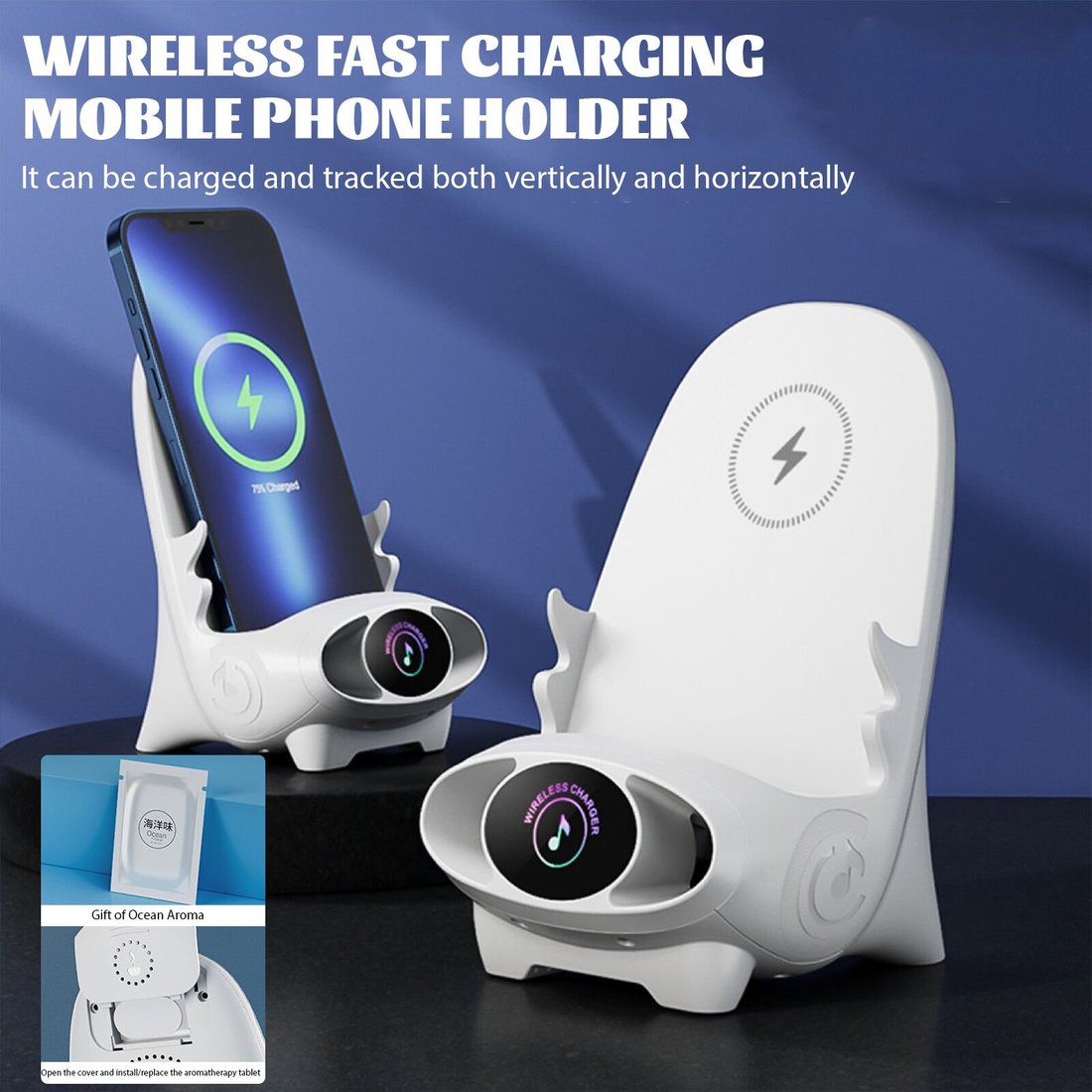 BIG SALE - 49% OFF - Upgraded Magnetic Wireless Fast Charging Multifunctional Mobile Phone Holder