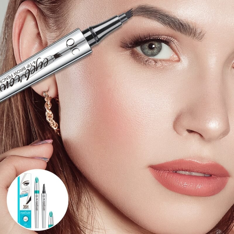 BUY 1 GET 2 FREE TODAY - 3D Waterproof Microblading Eyebrow Pen 4 Fork Tip Tattoo Pencil