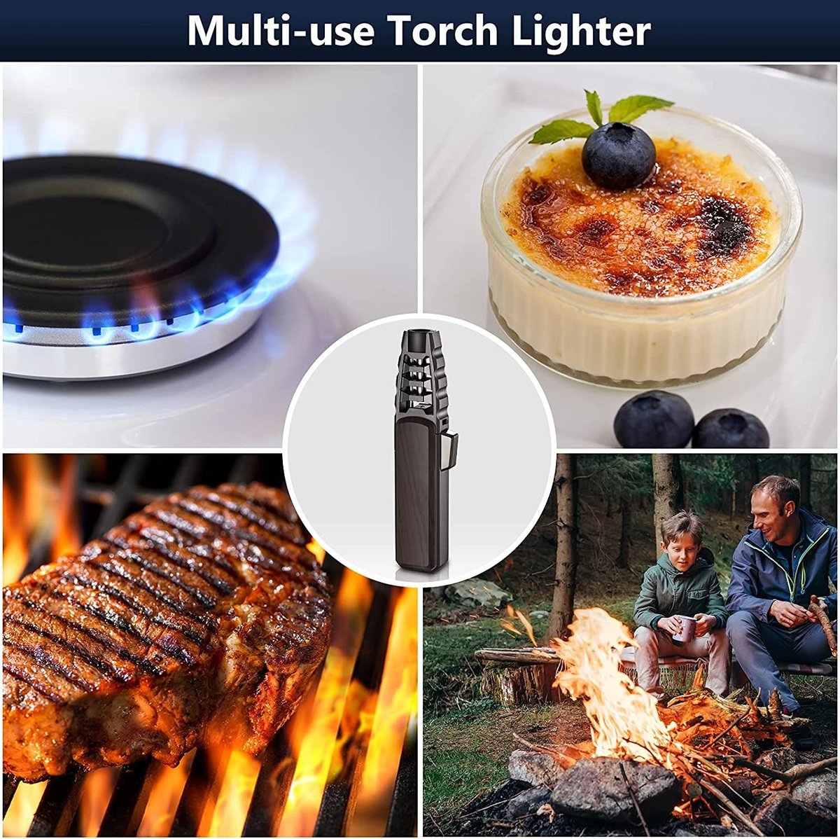 Christmas Pre-Sale 49% OFF - Windproof Straight Torch Blue Flame Lighter